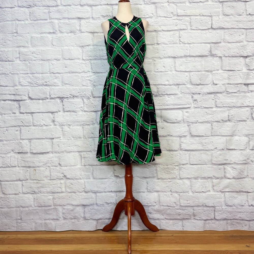 Anthropologie Maple Across the Land Plaid Wrap Dress